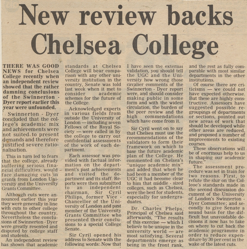 19811211 CHELSEA COLLEGE INDEPENDENT REVIEW CN.jpg